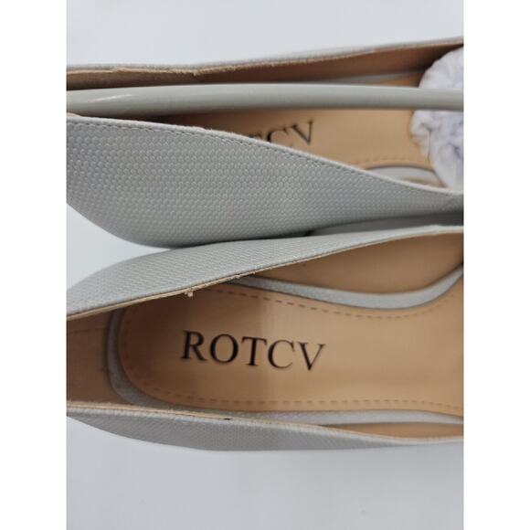 ROTCV 2.5" Chunky Heels Slip On Pumps Size 7.5 - Picture 4 of 5